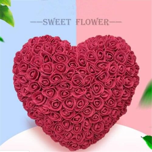 25/35cm Heart Roses Artificial Flowers Home Wedding Festival DIY Wedding Decoration Gift s Valentines Romantic Artificial Rose