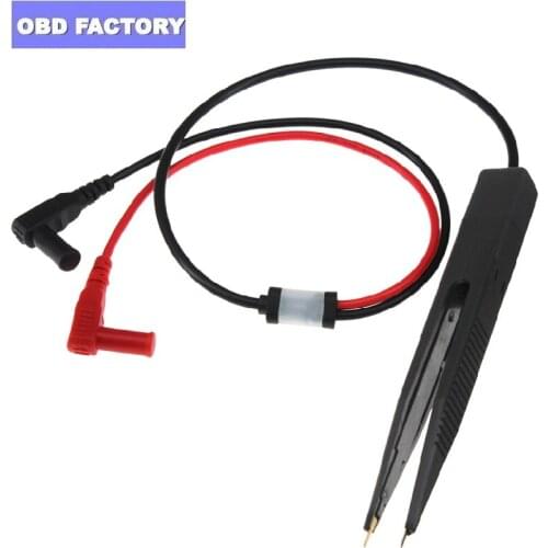 Hot selling SMD SMT Chip Test Clip Lead Probe Digital Multimeter Meter Tweezer For Resistance Capacitance Measurement