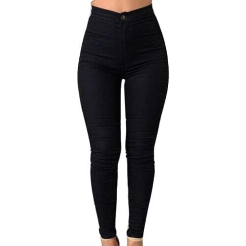 Hot Female Trousers Fashion Lady Solid Color High Waist Button Causal Pants Pencil Trousers Plus Size Skinny Pants брюки женские