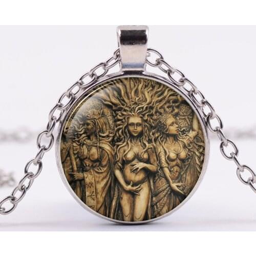 Hot sale moon goddess time GEM PENDANT NECKLACE European and American fashion alloy necklace sweater chain wholesale