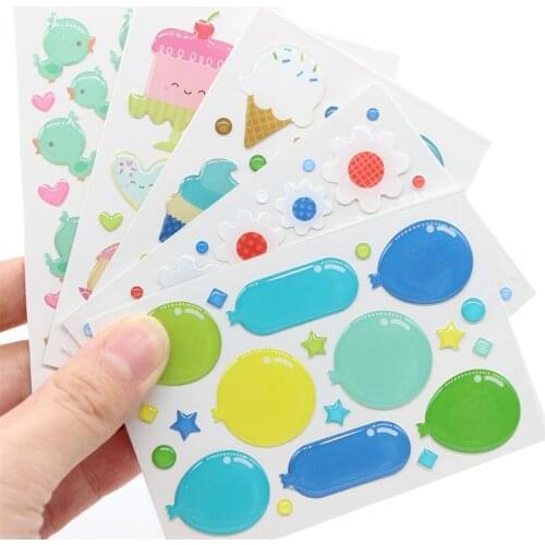 Cartoon Sugar Sprinkles Self- adhesive Enamel Dots Resin Sticker for Scrapbooking/ DIY Craft/ Card Making Decoration