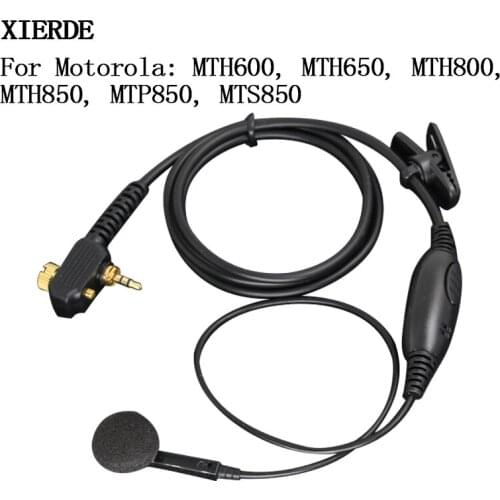 XIERDE For Motorola 1Pin Mic Headset MTP850 MTH850 Radio in-ear Earpiece MTH800 MTP850 MTS850 MTH600 Earplug