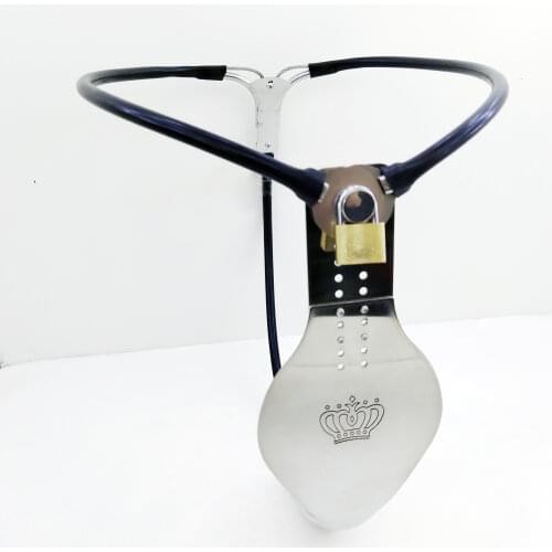 Invisible Hidden Stainless Steel Chastity Belt Bondage Device Bird Cage Underwear witth Hole Adjustable Waistline Male Sex Toy