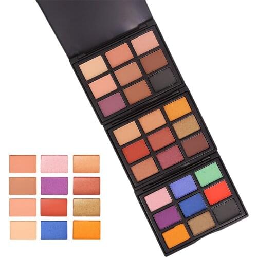 New Eye Makeup 9 Color Sombra Smooth Matte Eyeshadow Palette Set Natural Eye Shadow Pallet Shimmer Powder Nude