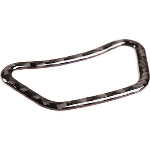 New Soft Carbon Fiber Interior Center Control Menu Button Frame Cover Trim For-BMW 5 Series E60/E61 2004-2010