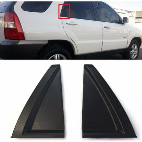 OEM Rear Door Outside Delta Moldings LH RH 2Pcs 1Set for Kia New Sportage 2006-2010 After the triangle trim triangle cover