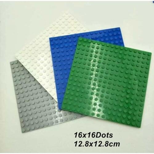 10pcs/lot 16*16 Dots Single Using Baseplate Construction Building Blocks Compatible MOC Build Bricks WW2 Base Plate Accessories