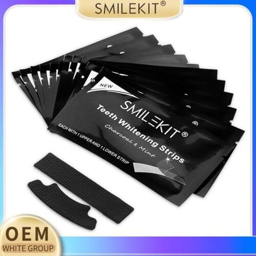 Teeth Whitening Tooth Sticker Artifact To Yellow Bamboo Charcoal Tooth Sticker 7pieces/14 Pieces Whitening and Cleaning Teeth