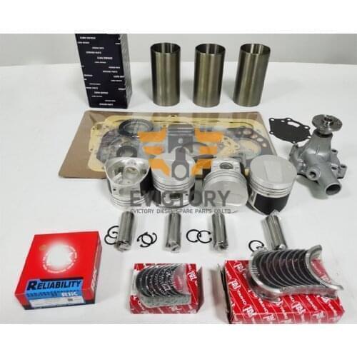 For excavator MITSUBISHI K4N overhaul rebuild kit water pump gasket piston liner