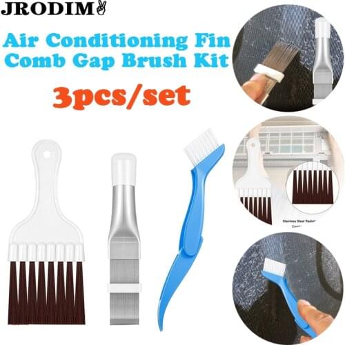 Air Conditioning Fin Comb Brush Condenser Blade Cleaning Repair Tools Coil Comb Condenser Radiator Universal Cleaning Brush Tool
