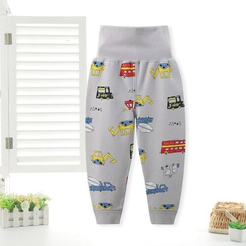 Children Home Wear Clothes Pure Cotton High Waist Pants Winter Single Piece Kids Trousers Leisure Cute Girls Autumn Pants