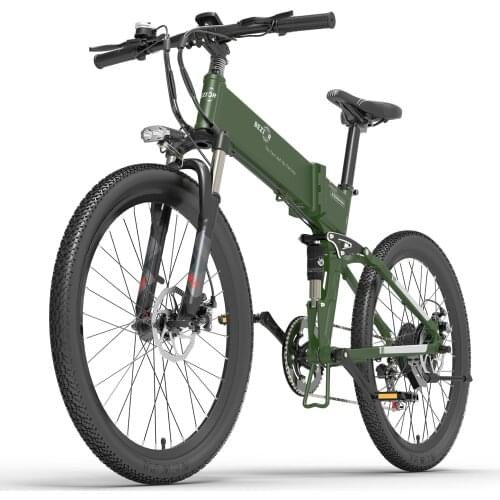 BEZIOR X500Pro 500W 26 Inch Folding Power Assist Electric Bicycle E-Bike 10.4AH Battery 100km Range