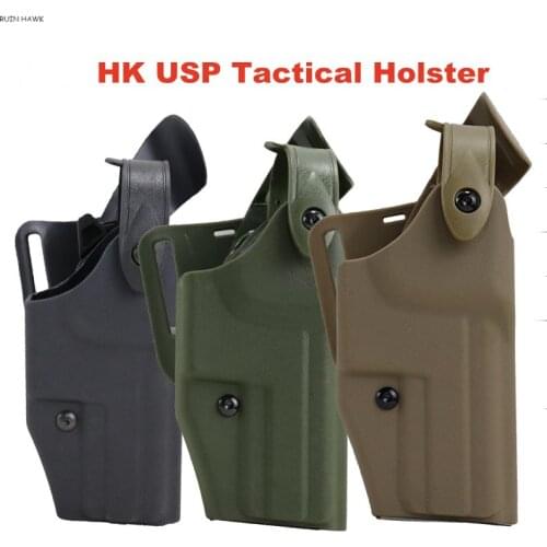 Tactical Holster Hunting Shooting Waist Belt Gun Holster HK USP Compact Airsoft Hunting Gun Case Pistol Accessories 3 Colors