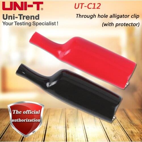 UNI-T UT-C12 Straight-hole Alligator Clip (with protective film) for UT105 / 106/108/109, UT71 series, UT803, UT804, UT805A