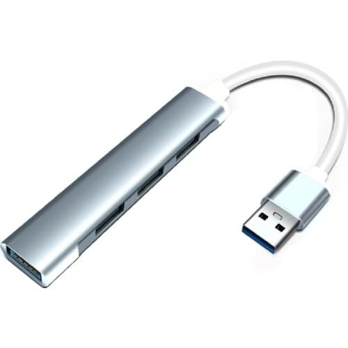 Powered USB Hub USB3.0 High-speed Transmission 4-port Hub Splitter 1 to 4 USB2.0 Hub Multi-port Notebook Desktop