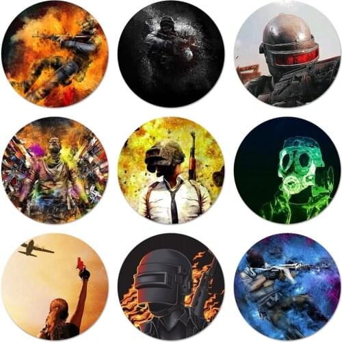 58mm Counter Strike CS GO PUBG Icons Pins Badge Decoration Brooches Metal Badges For Backpack Decoration