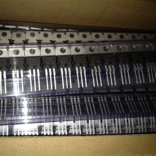 10pcs/lot New original straight plug transistor LM317 LM317T T0-220 adjustable three-terminal regulator tube