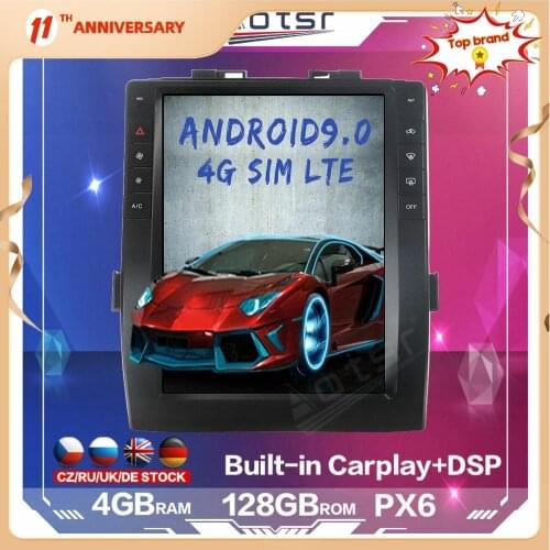 128GB Tesla Style for Toyota Alphard 2007 - 2019 Android Multimedia Car Radio Play Car Stereo GPS Navigation DSP Carplay 4G SIM