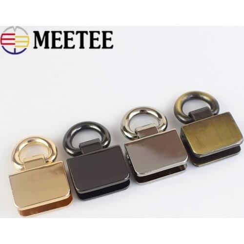 2/4pcs Metal Bag Side Clip Buckles Handbag Strap Clasp Screw Handles Chain Hook Connector Bag Hanger Hardware Accessories F1-9