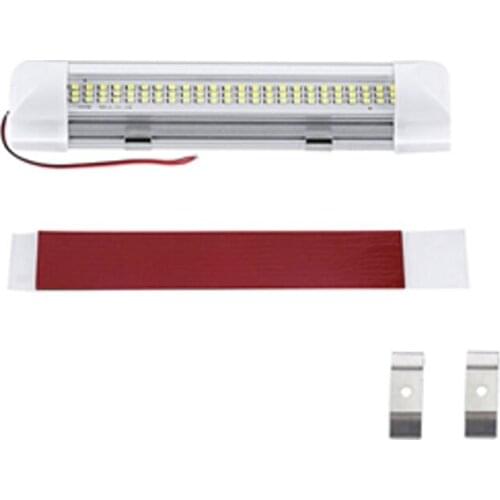 2-85V 72 LED Car Interior White Strip Light Bar Car Interior Lamp with On/Off Switch for Lorry Truck Caravan Car Camper