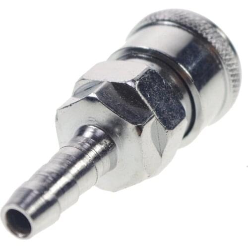 2) SH20 1/4" Barb 1/4" Body Pneumatic Air Quick Coupler Socket Connector