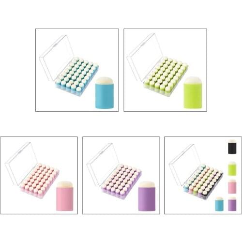 2021 New 40 Pack of Finger Sponge Daubers with Storage Case for Painting Art Ink Crafts