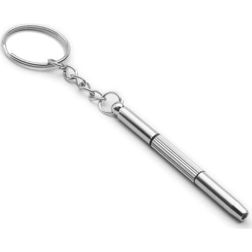 3in1 Eyeglasses Screwdriver Sunglass Watch Repair Kit Screwdriver Tool Keychain