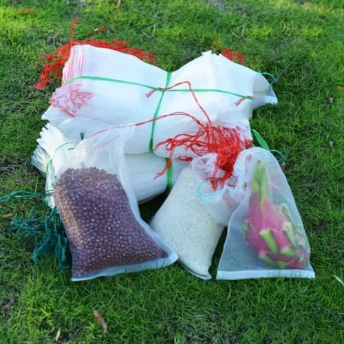 50PCS Fruit Vegetable Insert Protection Grow Bag Anti Bird Plant Protective Bag Drawstring Nylon Mesh Agricultural Pest Control