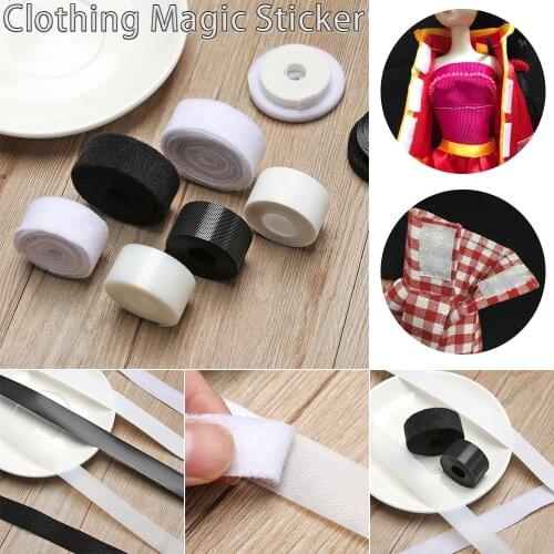 6/8/20mm Magic Sticker Paste Strap for Doll Sewing Clothes Fastener Tape Sewing Magic Tape Sticker DIY Doll Clothing Accessories