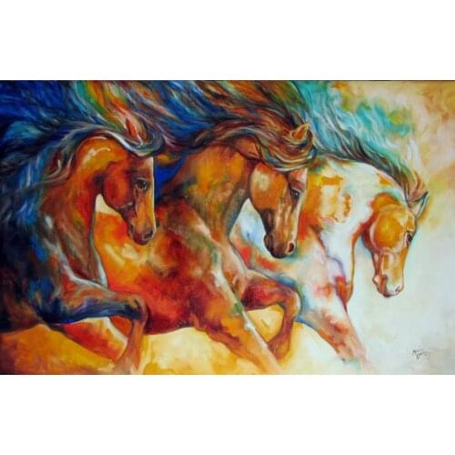 Watercolor,Full Round,Diamond Embroidery,Animal,Horse,5D Diy Diamond Painting,Cross Stitch,Diamond Mosaic,Needlework,Crafts,Gift