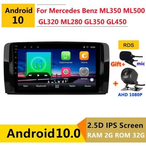 Android 10 Car radio DVD multimedia player GPS for Mercedes Benz ML GL W164 ML350 ML500 GL320 X164 ML280 GL350 GL450