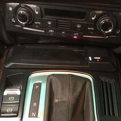 For Audi A4 B8 B9 2008-2016 A4 Allroad 2012-2014 15w mobile phone QI wireless charger fast charging holder accessories