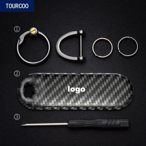 Car Real Carbon Fiber Key Ring for Merceds Benz Car Styling Decor Key Chain Key Card