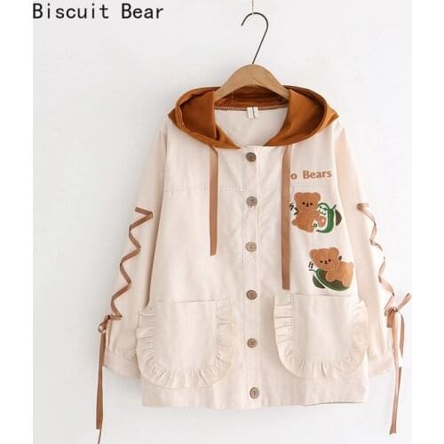 Женские плащи Biscuit Bear China At AliExpress