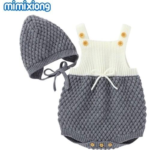 Baby Girl Bodysuits One-Pieces Newborn Infant Bebes Body Suits + Caps Toddler Kids Jumpsuits Outfits Fall Winter Childrens Wear