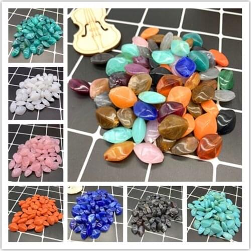 20pcs 16x14mm Rhombus Shape Beads Imitation Stone Beads for Jewelry Making Bracelet Pendant DIY