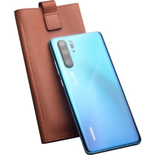Qialino Luxury Genuine Leather Wallet For Huawei P30 Pro 6.47 Inch Pure Handmade Phone Cover Bag With Card Slots For Huawei P30