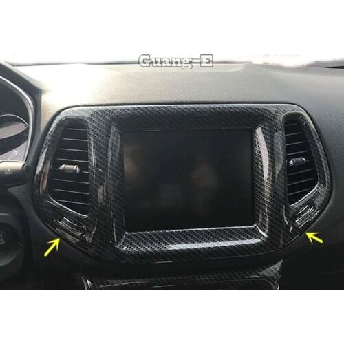 For Jeep Compass 2017 2018 2019 2020 Car Garnish Navigation Map GPS Trim Dashboard Meter Instrument Panel Gauge Frame Parts