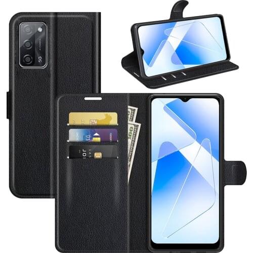 For OPPO A55 5G Case Flip Cases For OPPO A55 5G High Quality Leather Stand Cover With Card Holder For OPPO A55 5G