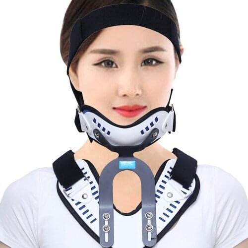 Neck Correction Repair Collar Cervical Neck Traction Device Adjustable Cervical Spine Stretcher Spine Corrector Neck Support