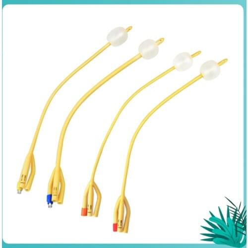 10pcs/lot Medical urinary catheter 3-way Latex Foley Catheter silicone coated Disposable urethra catheter for men incontinence