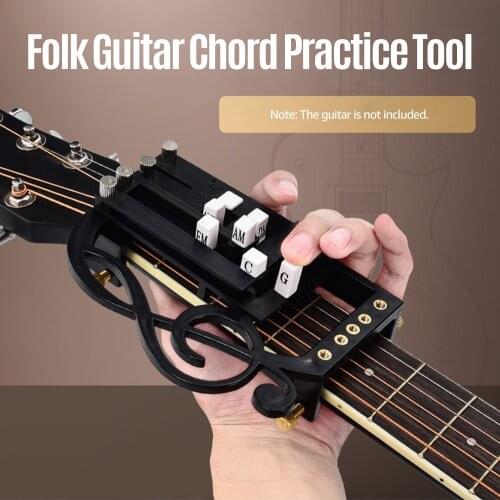 Upgraded One-Key Guitar Chord Trainer Chord Learning Assisted Tool Folk Guitar Chord Practice Tool 25 Chords for Guitar Beginner