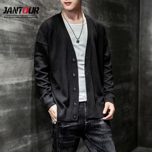 2020 New Men Sweater Winter Warm Long-sleeved V-neck Solid Cardigan Single-breasted Fashion Men Sweater Big Size M-3 4 5 6XL