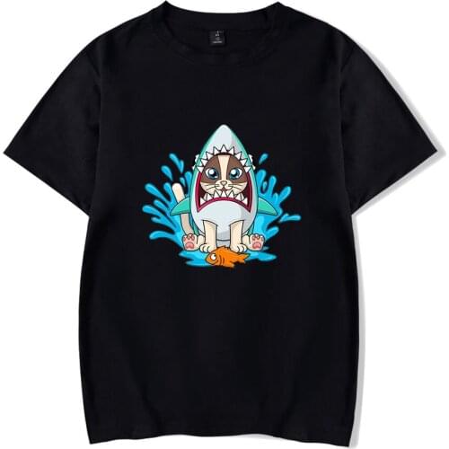 2021 New Arrival InquisitorMaster cartoon print comfortable T-shirt loose short-sleeved casual all-match neutral T-shirts tops