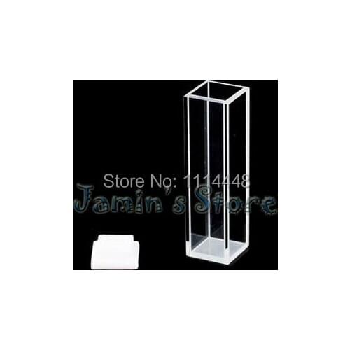 New Standard 10 mm 3.5ml Fluorescence Quartz Cuvette with PTFE Stopper