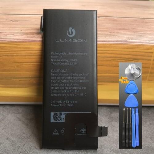 Full New 3.84v 8.4wh Battery for Lumigon T3 Mobile Phone Batteria