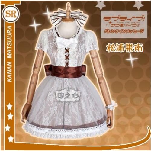 LoveLive!Sunshine!! Aqours Concert Anime AZALEA Matsuura Kanan Lolita Dress Cosplay Costume Halloween Suit For Women Outfit New
