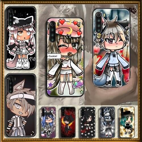 Social game Gacha Life Phone case For Xiaomi Redmi Note 7 7A 8 8T 9 9A 9S 10 K30 Pro Ultra black painting prime fashion Etui tpu