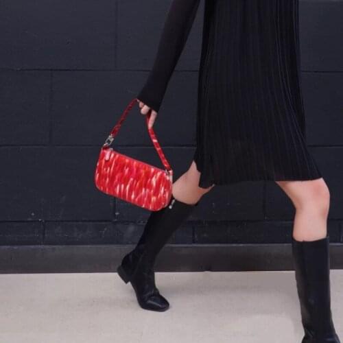 Patent Leather Armpit Bag Female Baguette Bag 2020 New Net Red Bag Handbags Ladies Shoulder Bag Female Bag for Women