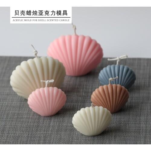 Shell candle mold INS cute handmade DIY homemade aromatherapy candle material acrylic plastic mold